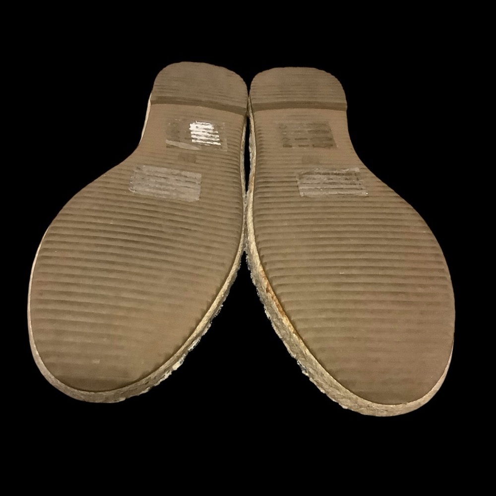 Kenneth Cole Reaction Blue & White Striped Espadrille Slide Sandals/ Size 9 - Picture 9 of 11